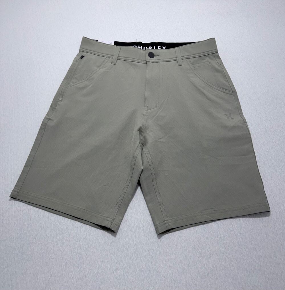 Hurley Mens Trek Hybrid Shorts Stretch Comfort Waistband Water Repel Size 30 Tan